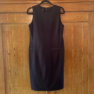 Talbots Black Sheath Dress Size 6